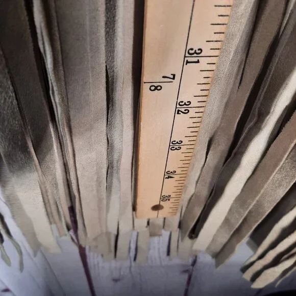 VS2 By Vakko Faux Suede Fringe Open Jacket - Picture 10 of 12